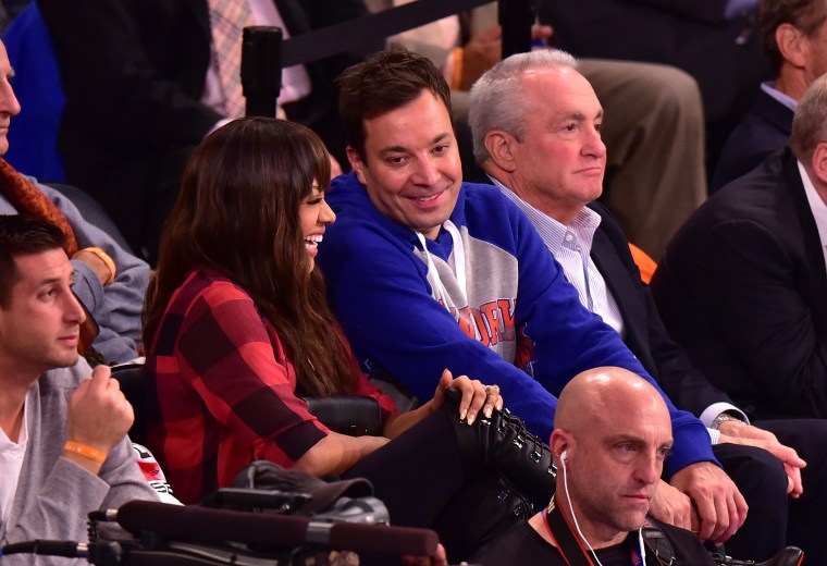 La La Anthony and Jimmy Fallon