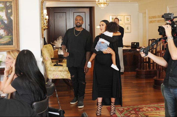 Kim Kardashian, Kanye West & North West