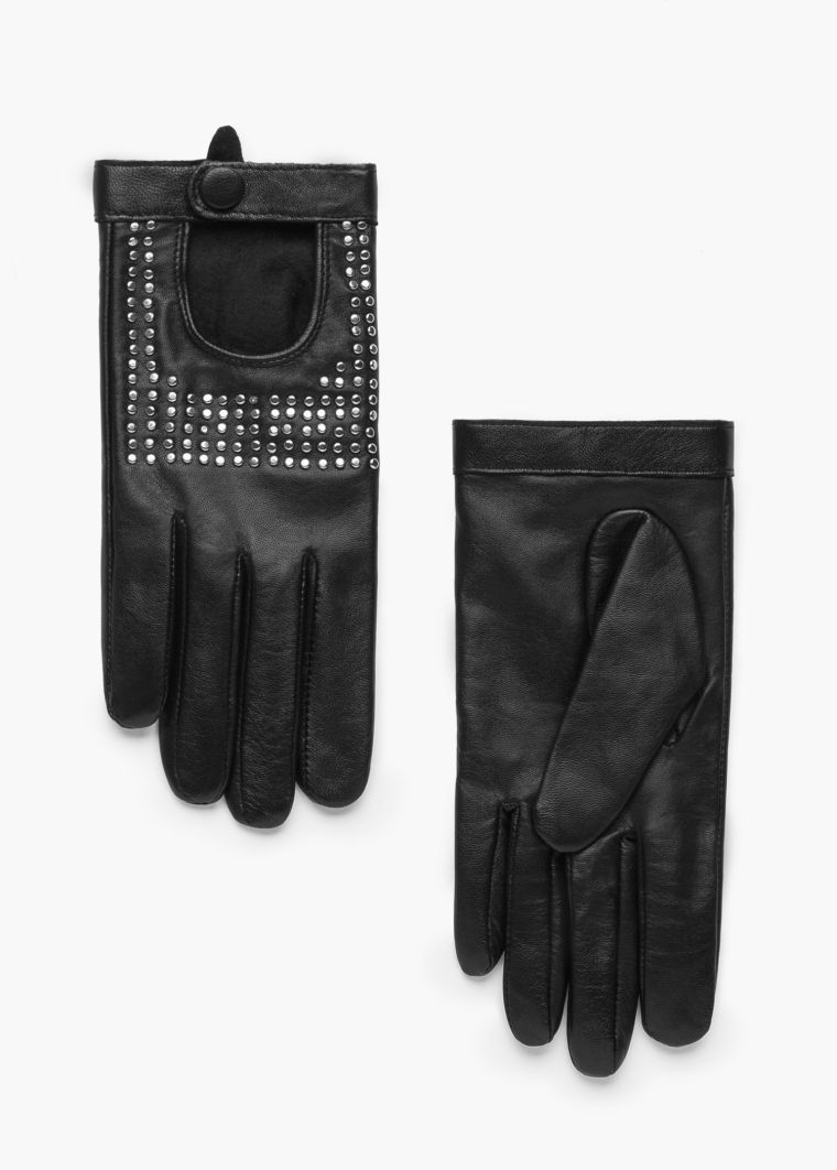 Studded Leather Gloves