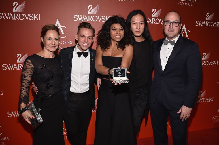 Taraji P. Henson With Council Members At The 18th Annual Accessories Council ACE Awards Monday.