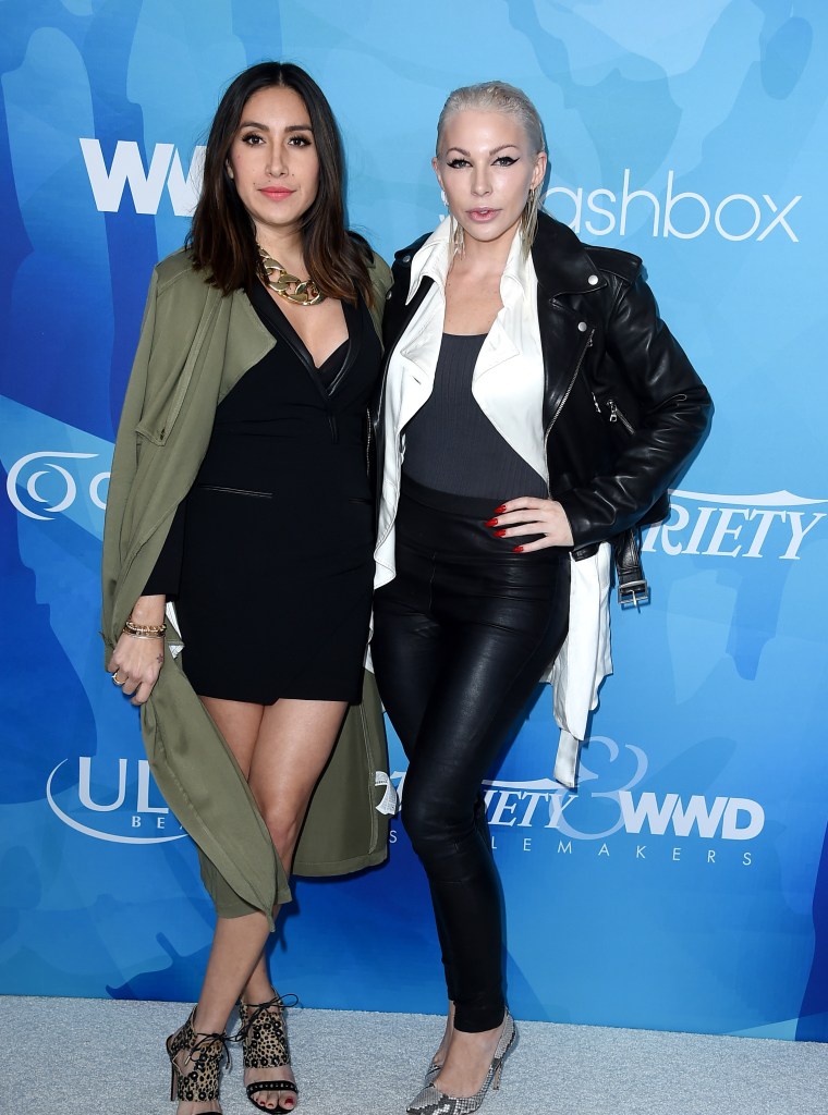 Jen Atkin and Joyce Bonelli attend the first annual Variety & WWD StyleMakers luncheon presented by Smashbox Cosmetics