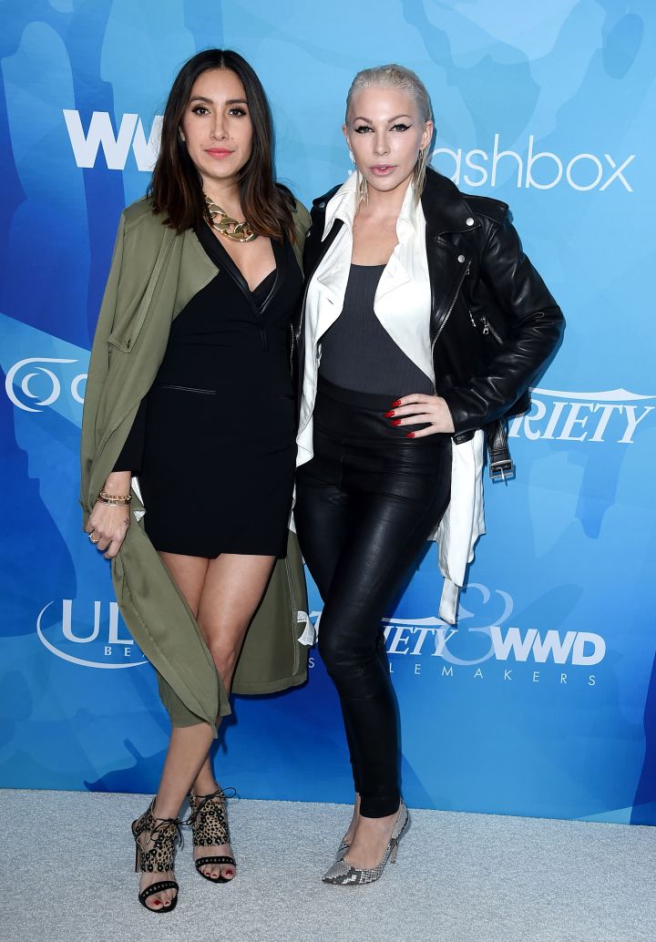 Jen Atkin and Joyce Bonelli attend the first annual Variety & WWD StyleMakers luncheon presented by Smashbox Cosmetics