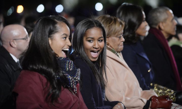 The First Family celebrates the annual Christmas tree lighting