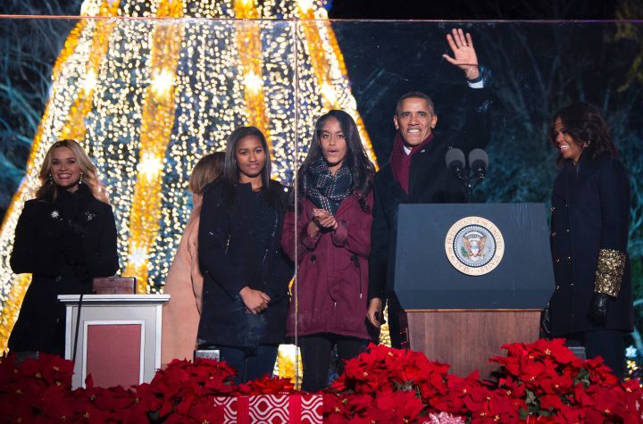 The First Family celebrates the annual Christmas tree lighting