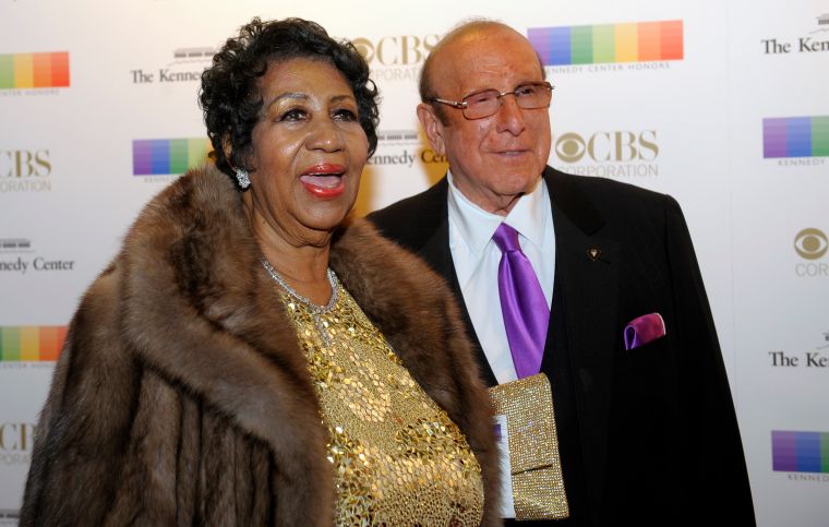 Aretha Franklin and Clive Davis