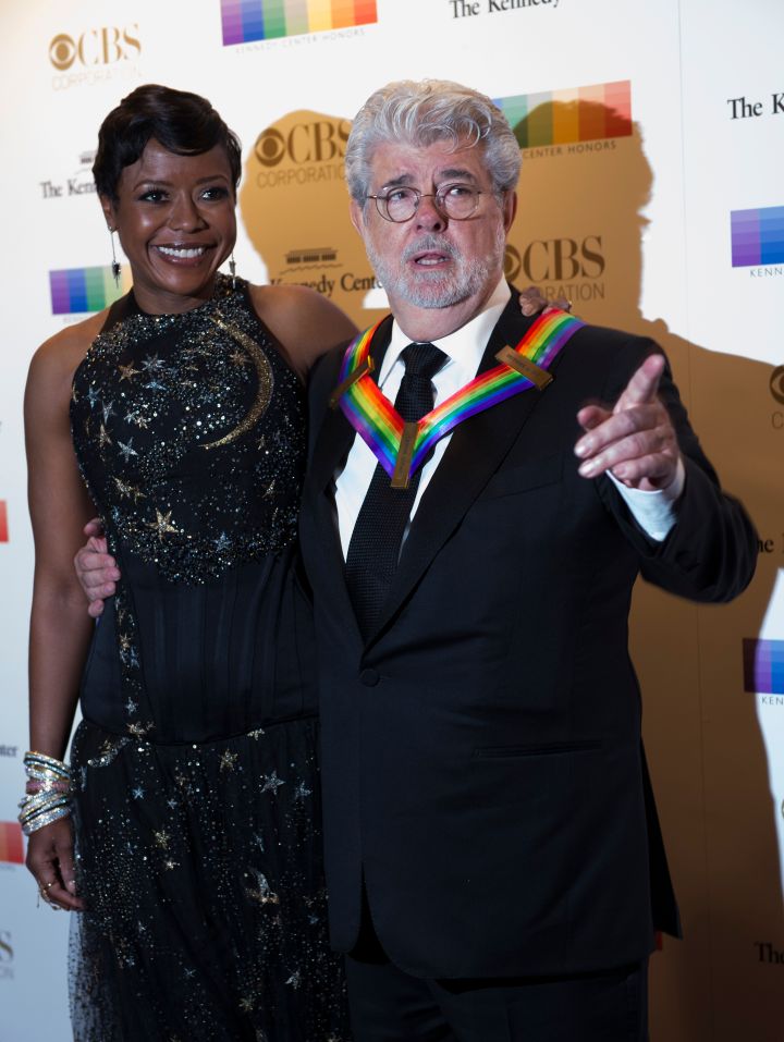 Honoree George Lucas and his wife Mellody Hobson