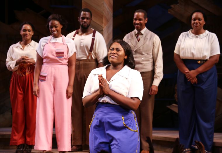 Danielle Brooks during curtain call