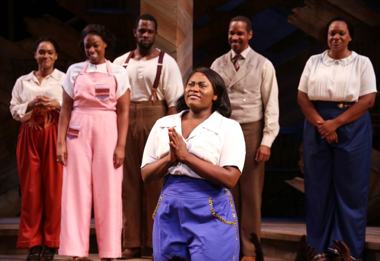 Danielle Brooks during curtain call