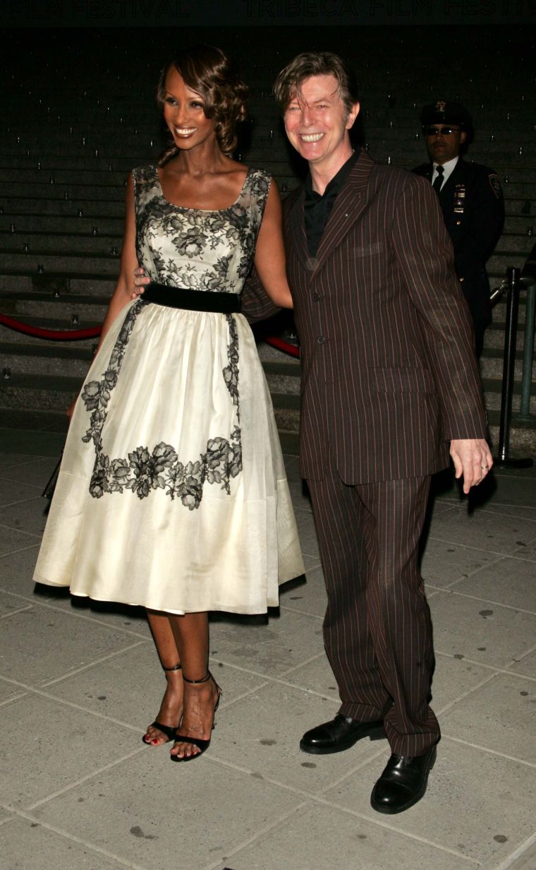 Iman and David Bowie