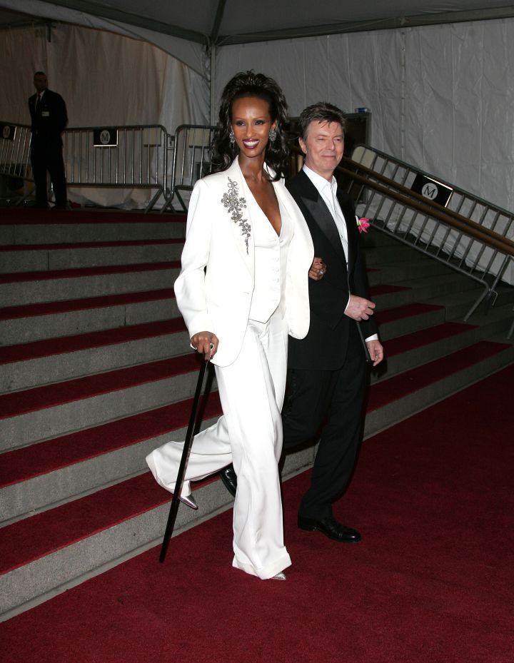 Iman and David Bowie