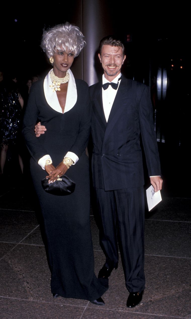 Iman and David Bowie