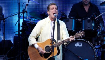 Eagles - Band, rock music, USA - Singer and Guitarist Glenn Frey performing in Berlin, Germany, Waldbuehne
