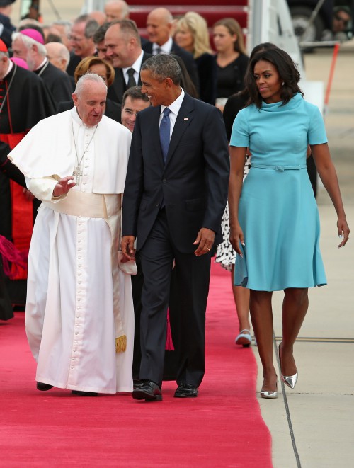 Pope Francis Arrives From Cuba For Visit To D.C., New York, And Philadelphia