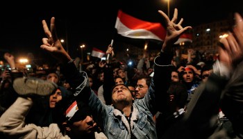 Crowds Rally In Tahrir Square As Mubarak Prepares To Address Egypt