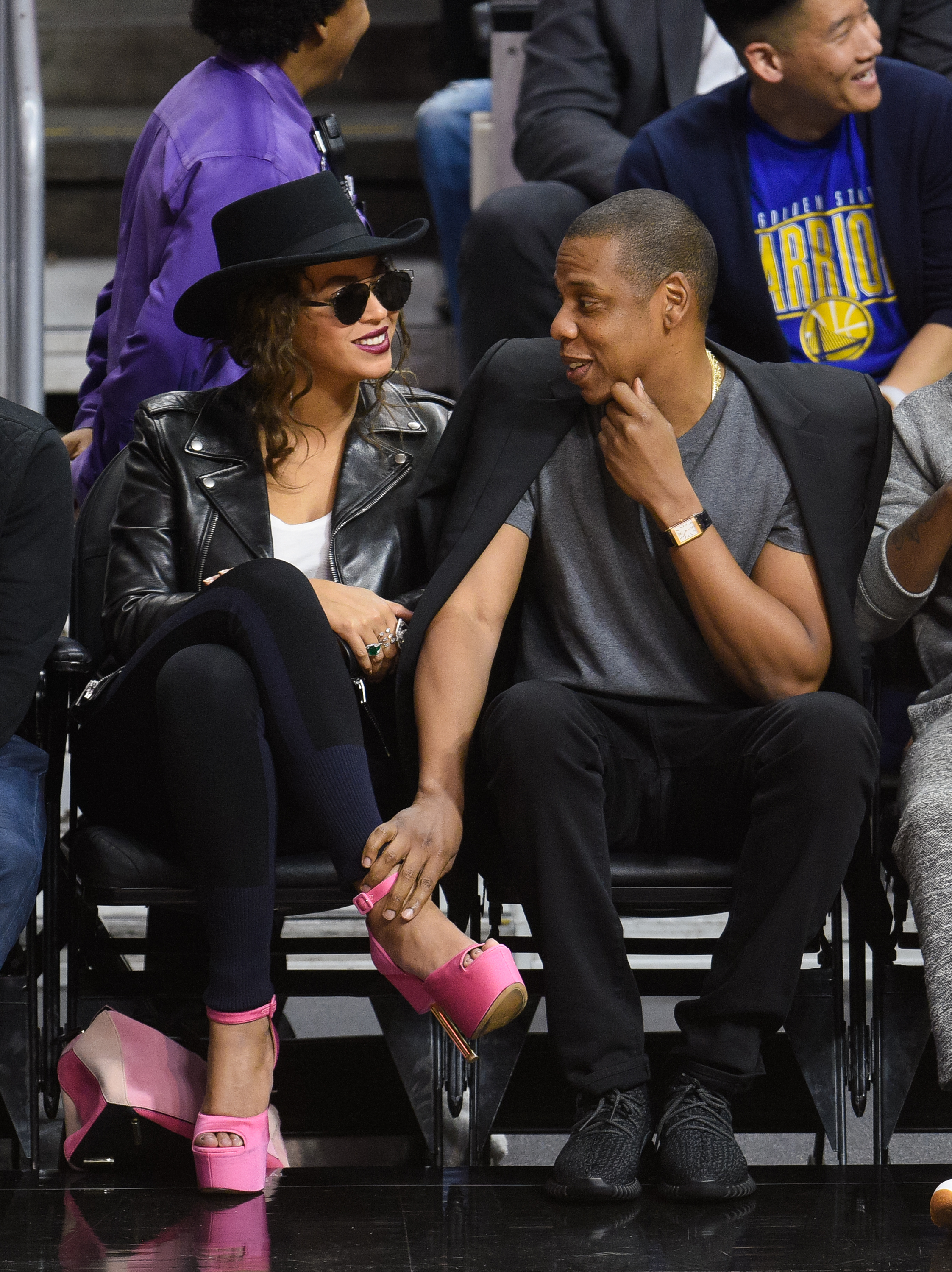 Celebrities At The Los Angeles Clippers Game