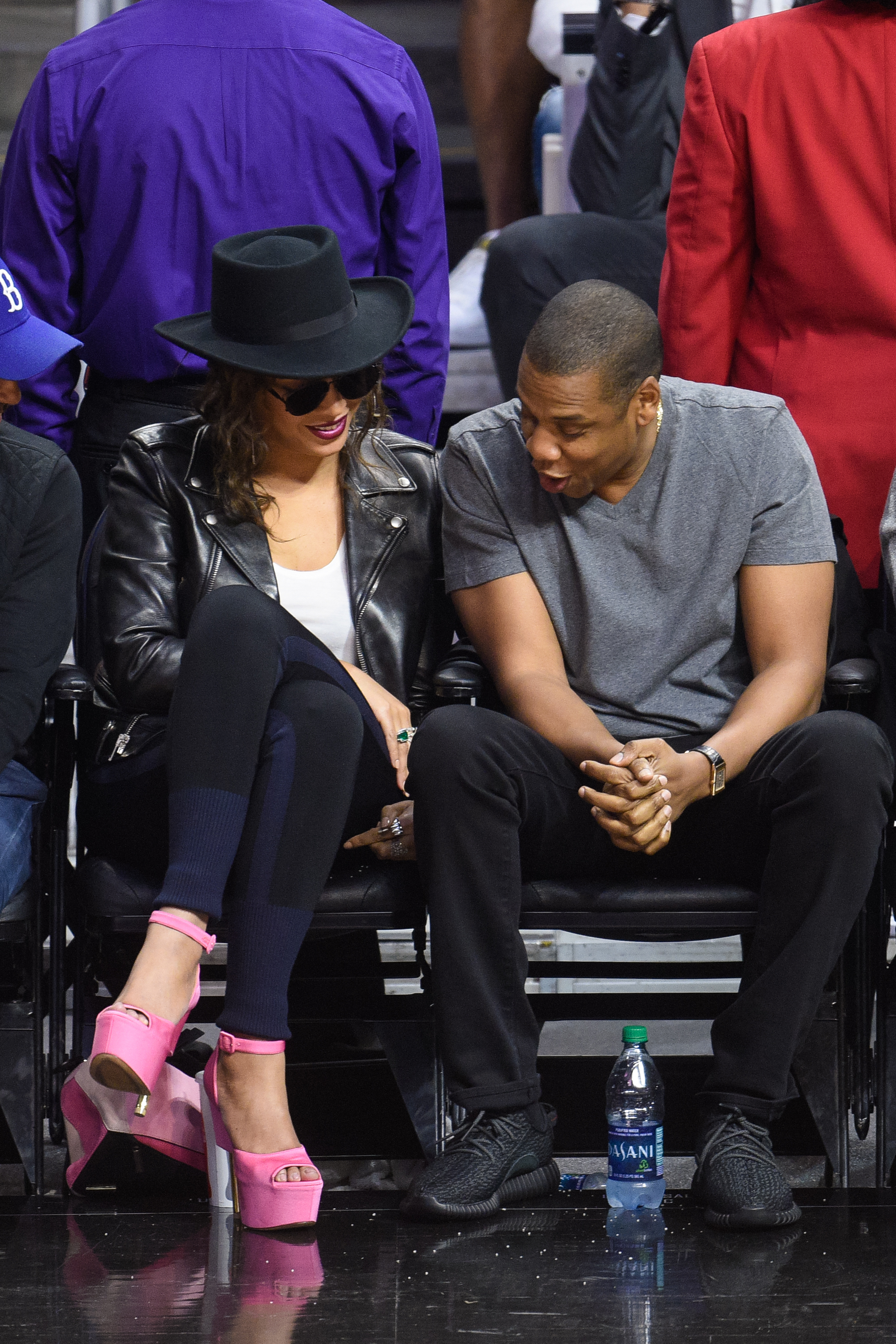 Celebrities At The Los Angeles Clippers Game