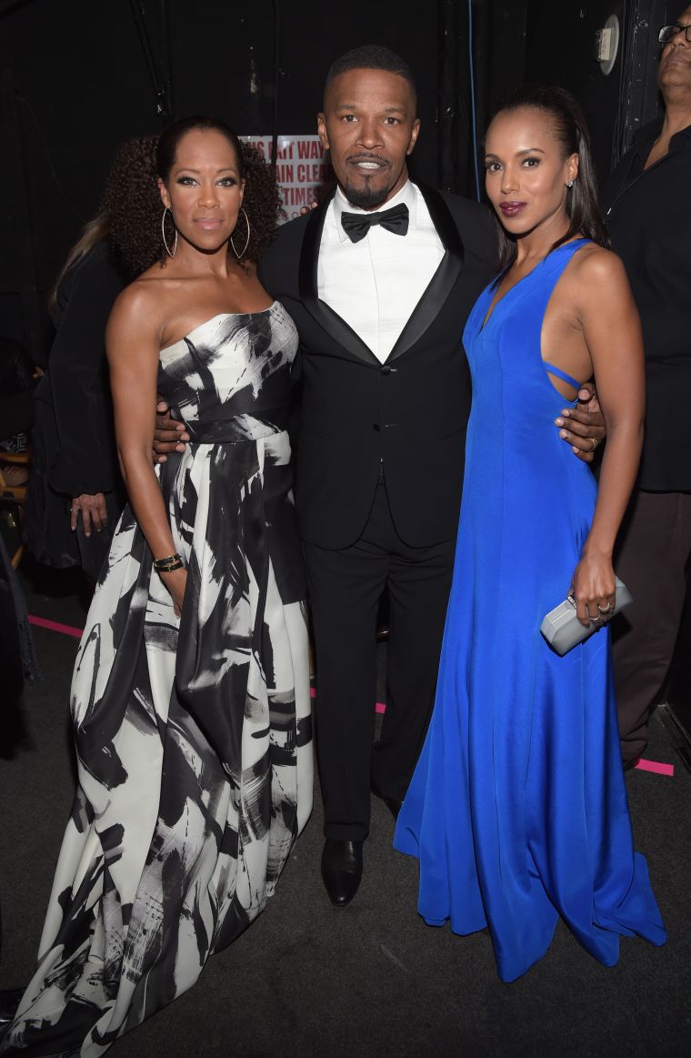 Regina King, Jamie Foxx and Kerry Washington