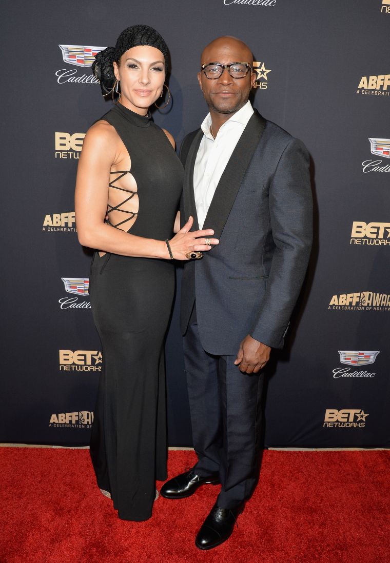 Actor Taye Diggs (R) and Amanza Smith Brown