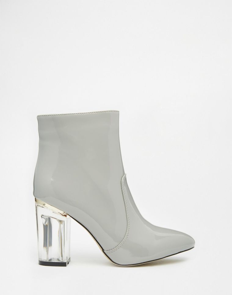 Clear Heeled Boots