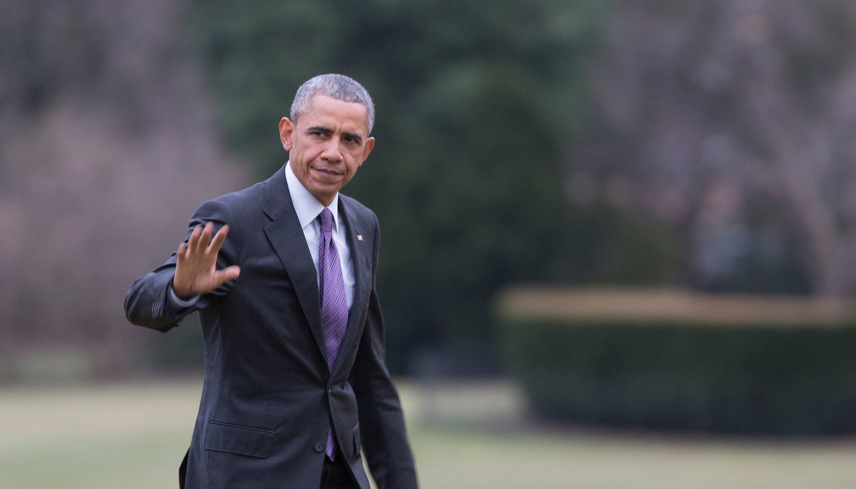 President Returns To Washington From Milwaukee