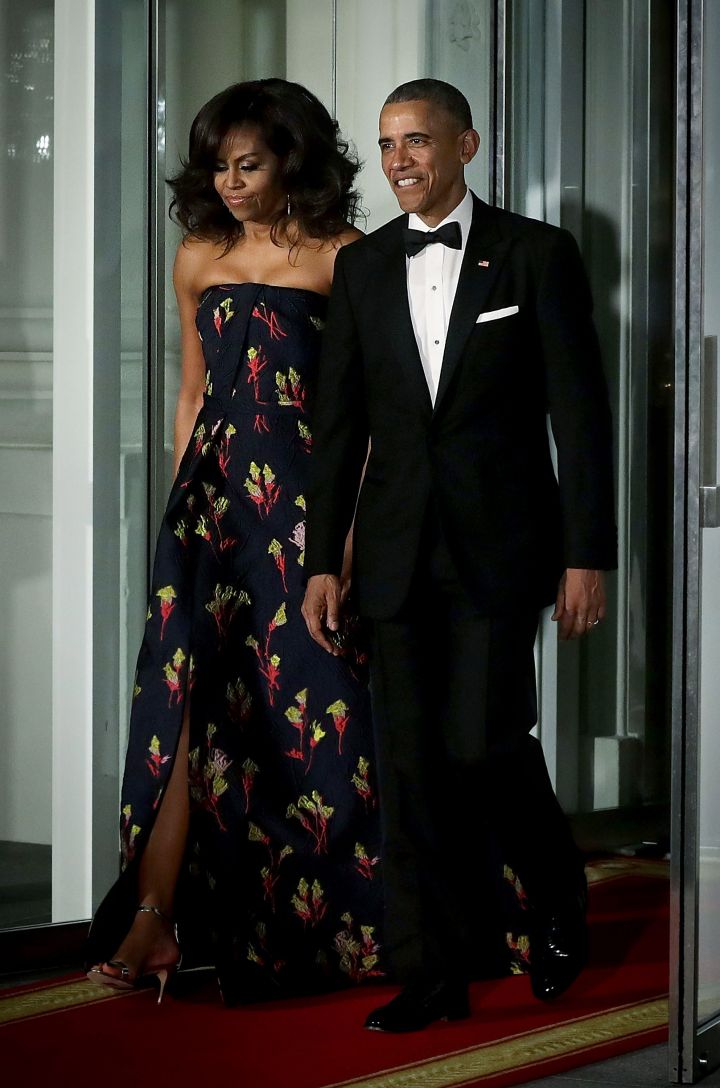 Barack & Michelle Arrive At The State Dinner