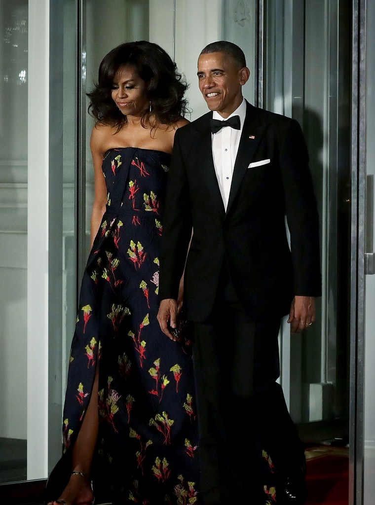 Barack & Michelle Arrive At The State Dinner