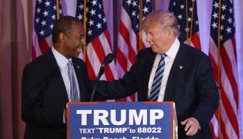 Donald Trump Holds Press Conference To Announce Ben Carson Endorsement