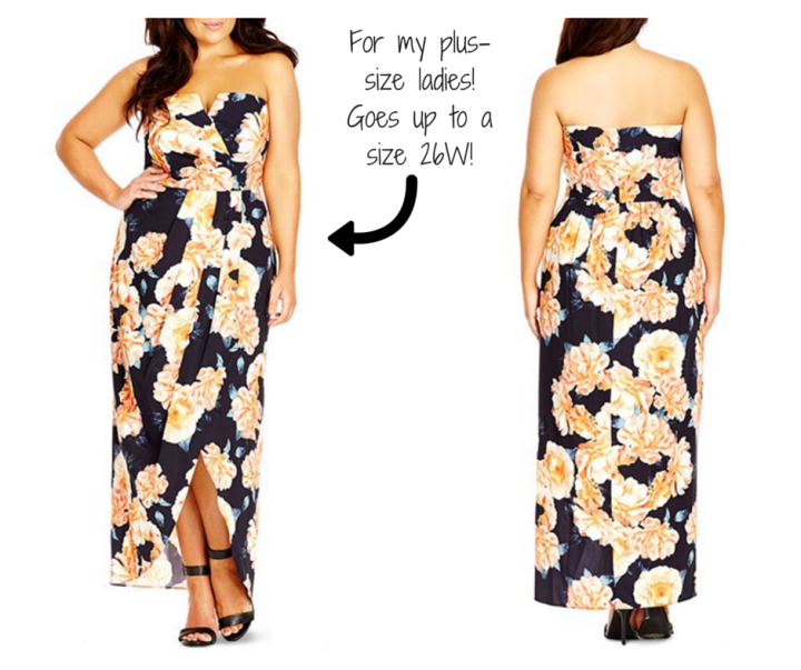 City Chic ‘Tulip Time’ Floral Print Maxi Dress (Plus Size)
