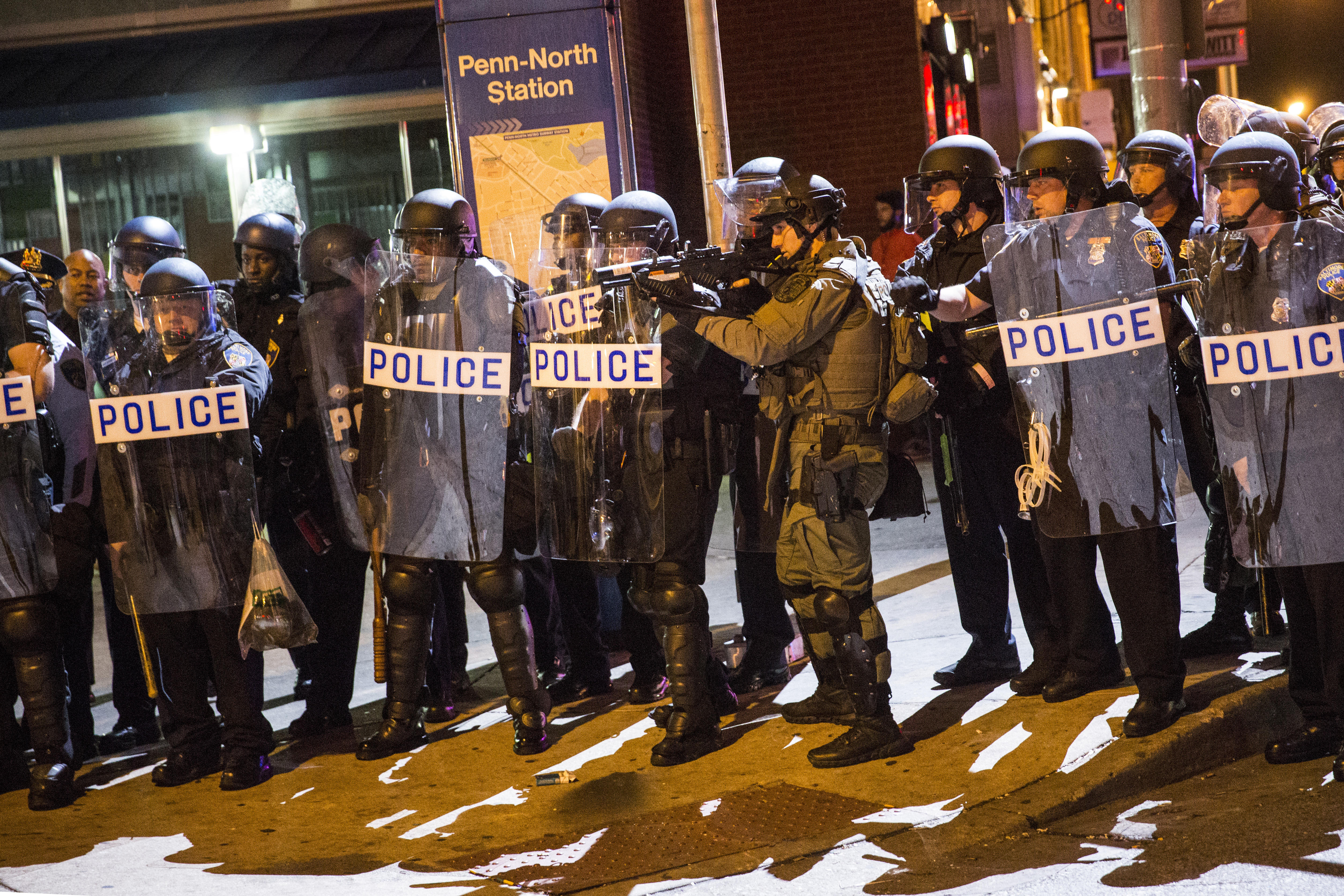 Baltimore police Freddie Gray protest