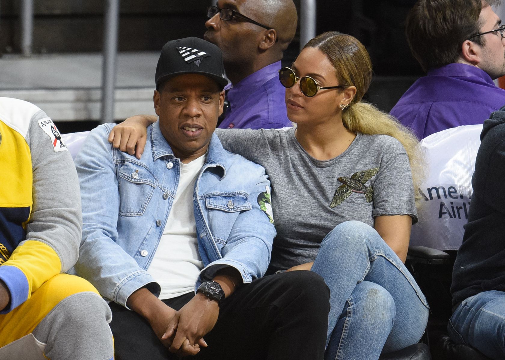 Celebrities At The Los Angeles Clippers Game