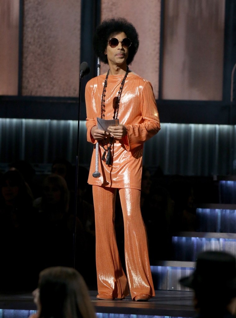 Prince at the 57th Annual Grammy Awards