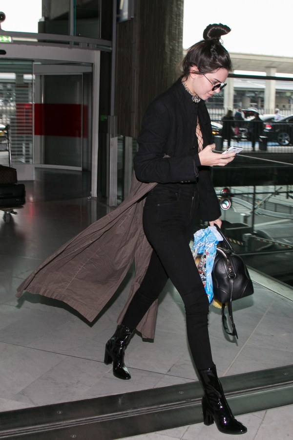 Kendall Jenner Sighting at Charles-de-Gaulle Airport