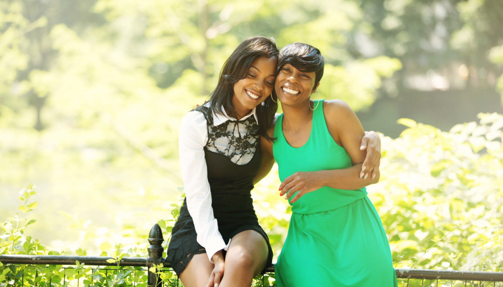 Portrait of Mother and Daughter in City