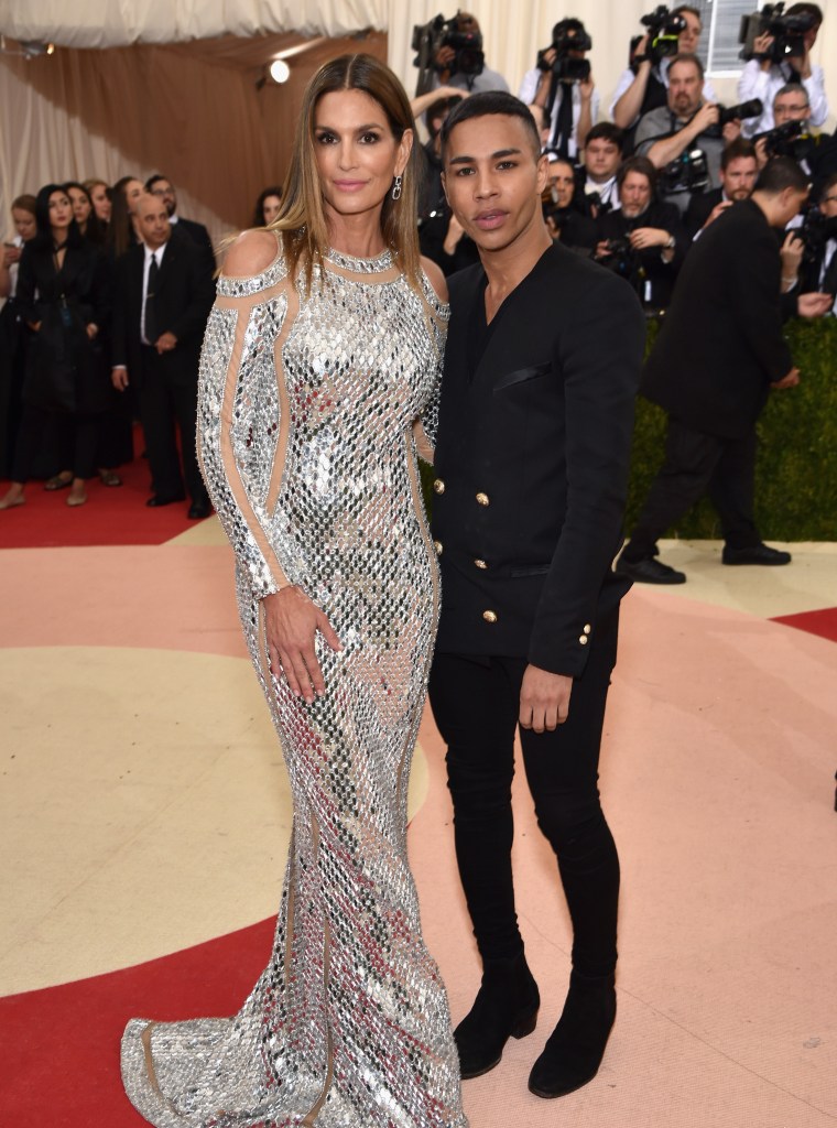 Cindy Crawford and Olivier Rousteing