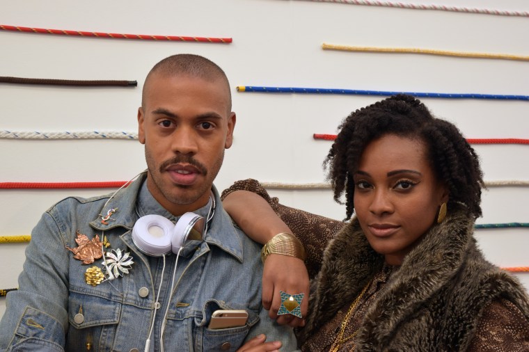 Celebrity designer Charles Harbison with Style & Beauty Editor Danielle James