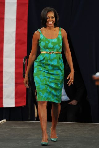 Michelle Obama Speaks At Miami High School