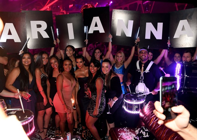 Kim Kardashian West Hosts A Night Out At Hakkasan Las Vegas Nightclub Inside MGM Grand
