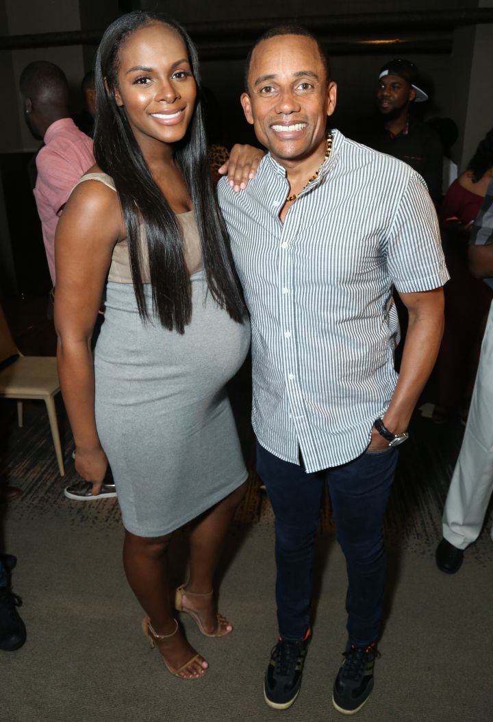 Tika Sumpter & Hill Harper pose during HelloBeautiful’s screening of ‘Southside with You’
