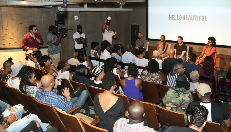 Keyaira Kelly moderates panel with director Richard Tanne, Tika Sumpter, and Parker Sawyers