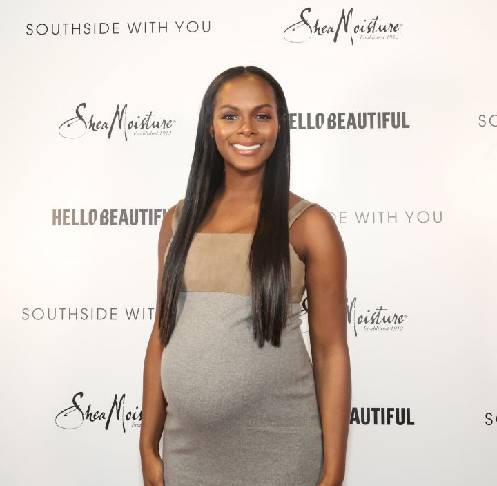 Tika Sumpter walks the pink carpet during HelloBeautiful’s screening for ‘Southside with You’