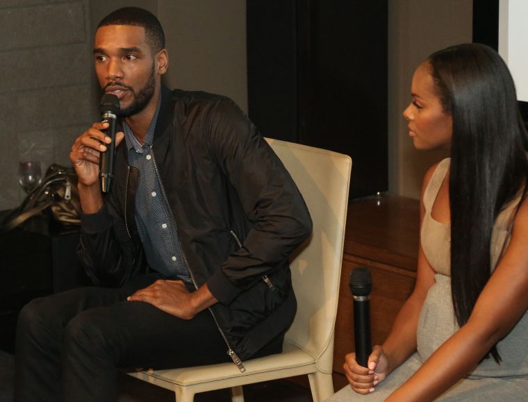 Parker Sawyers & Tika Sumpter speak during HelloBeautiful’s Q&A for ‘Southside with You’