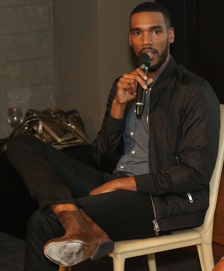 Parker Sawyers speaks during HelloBeautiful’s Q&A for ‘Southside with You’