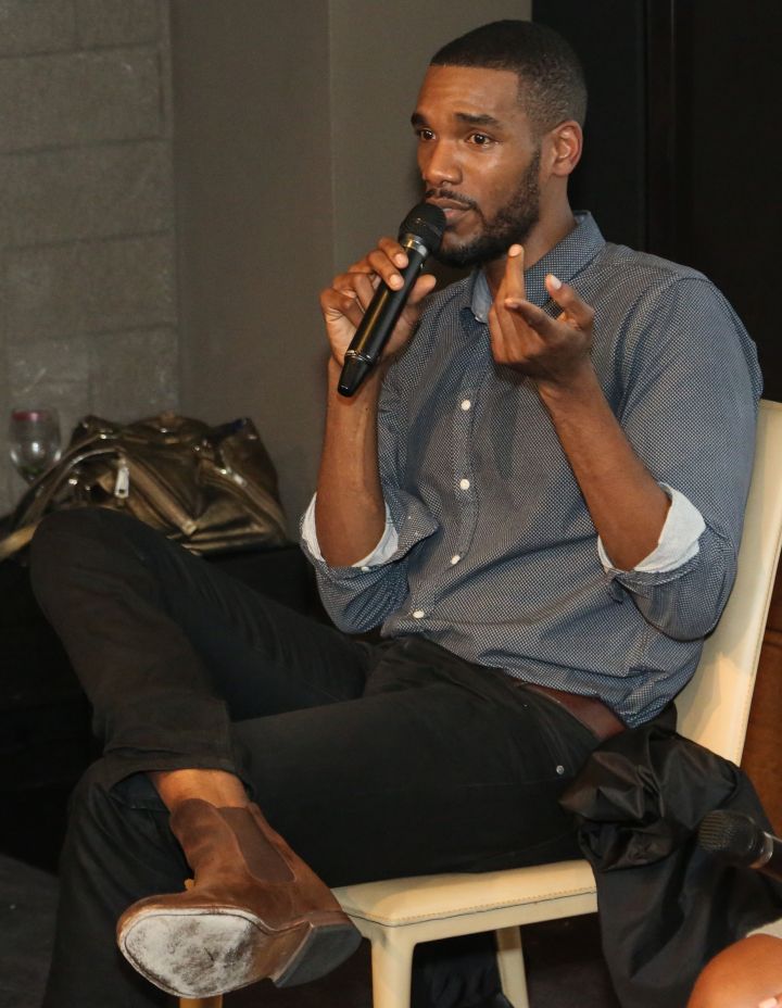 Parker Sawyers speaks during HelloBeautiful’s Q&A for ‘Southside with You’