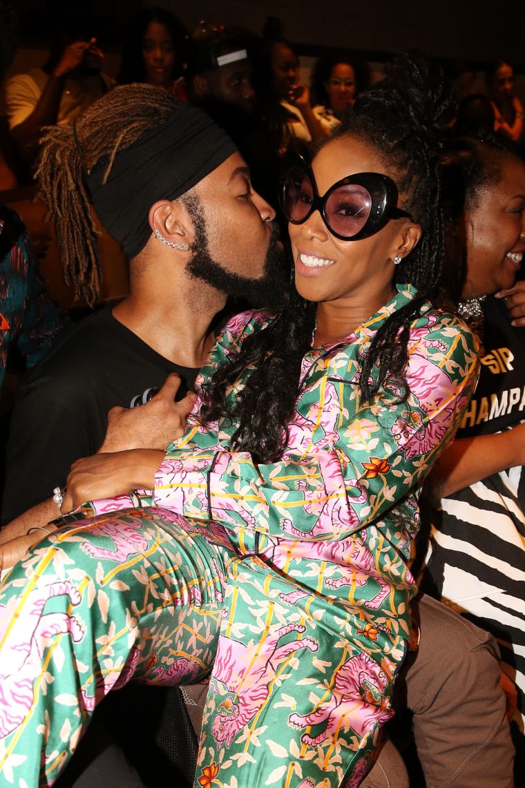 Ty Hunter & June Ambrose pose during HelloBeautiful’s screening of ‘Southside with You’