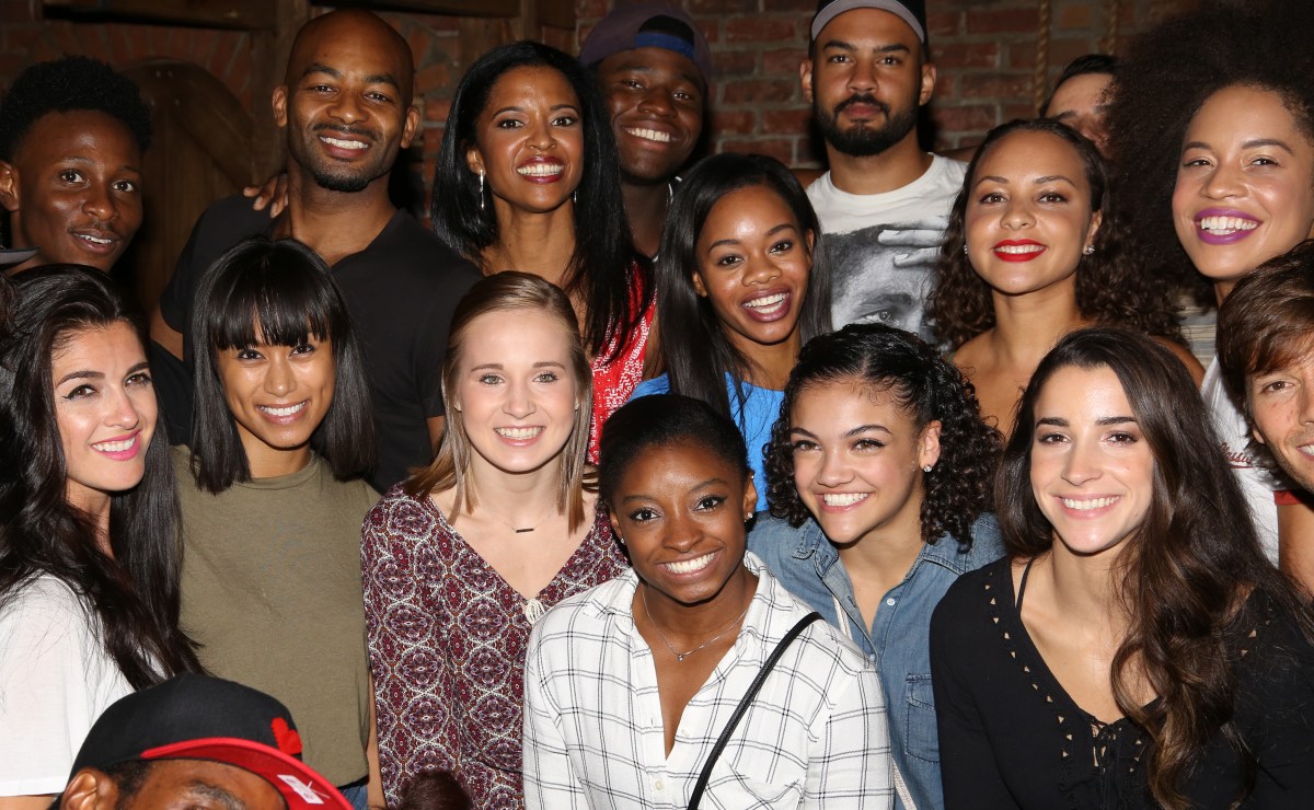 USA Women's Gymnastic Team Attends 'Hamilton' Performance