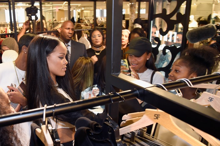 Rihanna Celebrates The Launch Of Her Collection, FENTY PUMA By Rihanna With Bergdorf Goodman