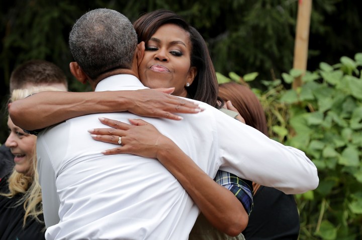 Michelle Obama Helps Students Harvest White House Kitchen Garden