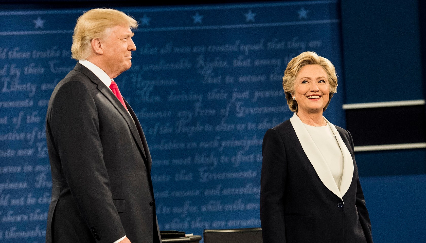 Democratic Nominee for President of the United States former Secretary of State Hillary Clinton