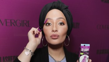 DJ, host, model and actress Amy Pham and beauty blogger Nura Afia offer a sneak peek at the new COVERGIRL So Lashy mascara and commercial that promotes #LashEquality in New York City