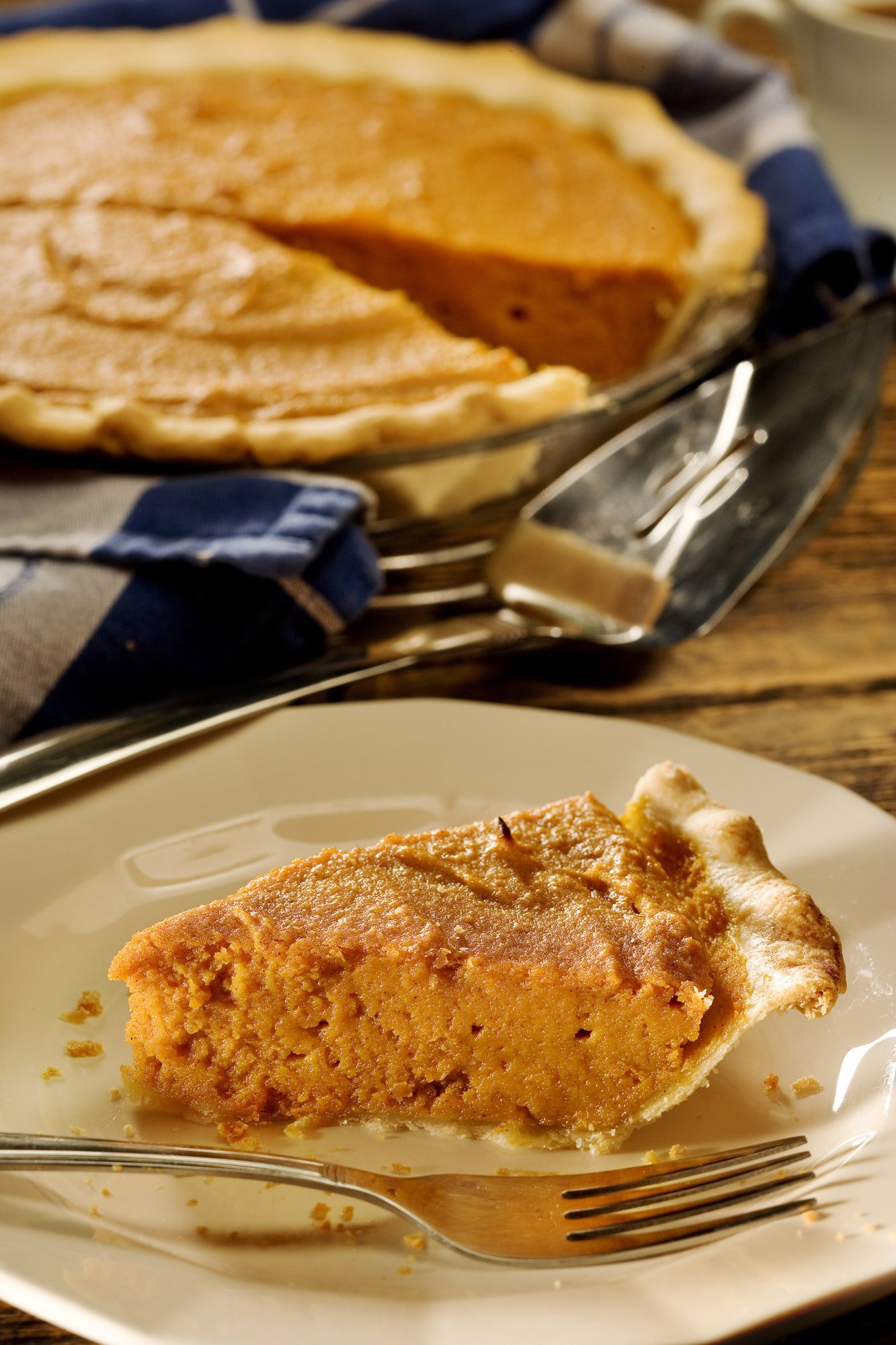From the book, 'Food For The Soul,' a sweet potato pie. Swee